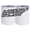 10 oz. White Stainless Steel Short Tumbler Thumbnail