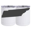 10 oz. White Stainless Steel Short Tumbler Thumbnail