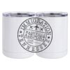 10 oz. White Stainless Steel Short Tumbler Thumbnail