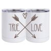 10 oz. White Stainless Steel Short Tumbler Thumbnail