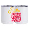 10 oz. White Stainless Steel Short Tumbler Thumbnail
