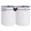 10 oz. White Stainless Steel Short Tumbler Thumbnail