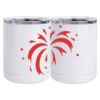 10 oz. White Stainless Steel Short Tumbler Thumbnail