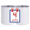 10 oz. White Stainless Steel Short Tumbler Thumbnail