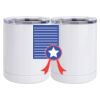 10 oz. White Stainless Steel Short Tumbler Thumbnail