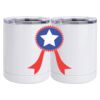 10 oz. White Stainless Steel Short Tumbler Thumbnail