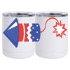 10 oz. White Stainless Steel Short Tumbler Thumbnail