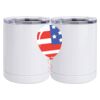10 oz. White Stainless Steel Short Tumbler Thumbnail