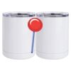 10 oz. White Stainless Steel Short Tumbler Thumbnail