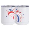 10 oz. White Stainless Steel Short Tumbler Thumbnail