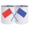 10 oz. White Stainless Steel Short Tumbler Thumbnail