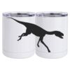 10 oz. White Stainless Steel Short Tumbler Thumbnail