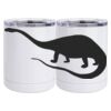 10 oz. White Stainless Steel Short Tumbler Thumbnail