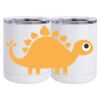 10 oz. White Stainless Steel Short Tumbler Thumbnail