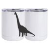10 oz. White Stainless Steel Short Tumbler Thumbnail