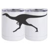 10 oz. White Stainless Steel Short Tumbler Thumbnail