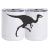 10 oz. White Stainless Steel Short Tumbler Thumbnail