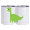10 oz. White Stainless Steel Short Tumbler Thumbnail