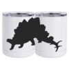 10 oz. White Stainless Steel Short Tumbler Thumbnail