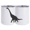 10 oz. White Stainless Steel Short Tumbler Thumbnail