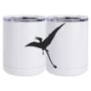10 oz. White Stainless Steel Short Tumbler Thumbnail