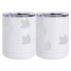 10 oz. White Stainless Steel Short Tumbler Thumbnail