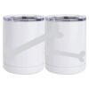 10 oz. White Stainless Steel Short Tumbler Thumbnail