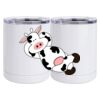 10 oz. White Stainless Steel Short Tumbler Thumbnail