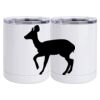 10 oz. White Stainless Steel Short Tumbler Thumbnail
