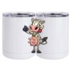 10 oz. White Stainless Steel Short Tumbler Thumbnail