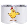 10 oz. White Stainless Steel Short Tumbler Thumbnail