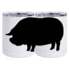 10 oz. White Stainless Steel Short Tumbler Thumbnail