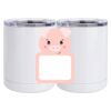 10 oz. White Stainless Steel Short Tumbler Thumbnail