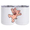 10 oz. White Stainless Steel Short Tumbler Thumbnail