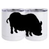 10 oz. White Stainless Steel Short Tumbler Thumbnail