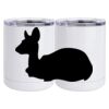 10 oz. White Stainless Steel Short Tumbler Thumbnail