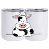 10 oz. White Stainless Steel Short Tumbler Thumbnail