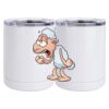 10 oz. White Stainless Steel Short Tumbler Thumbnail
