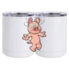 10 oz. White Stainless Steel Short Tumbler Thumbnail