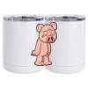 10 oz. White Stainless Steel Short Tumbler Thumbnail