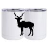 10 oz. White Stainless Steel Short Tumbler Thumbnail