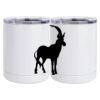 10 oz. White Stainless Steel Short Tumbler Thumbnail