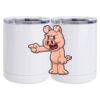 10 oz. White Stainless Steel Short Tumbler Thumbnail