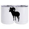 10 oz. White Stainless Steel Short Tumbler Thumbnail