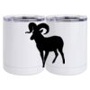 10 oz. White Stainless Steel Short Tumbler Thumbnail