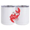 10 oz. White Stainless Steel Short Tumbler Thumbnail