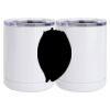 10 oz. White Stainless Steel Short Tumbler Thumbnail