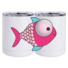10 oz. White Stainless Steel Short Tumbler Thumbnail