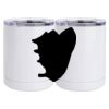 10 oz. White Stainless Steel Short Tumbler Thumbnail