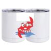 10 oz. White Stainless Steel Short Tumbler Thumbnail